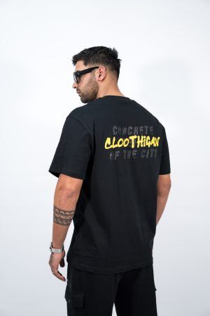 Relaxed T-shirt–Veins City | Black